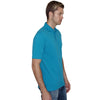 Henbury Men's Turquoise Classic Heavy Cotton Pique Polo Shirt