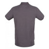 Henbury Men's Charcoal Modern Fit Cotton Pique Polo Shirt