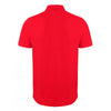 Henbury Men's Red Modern Fit Cotton Pique Polo Shirt