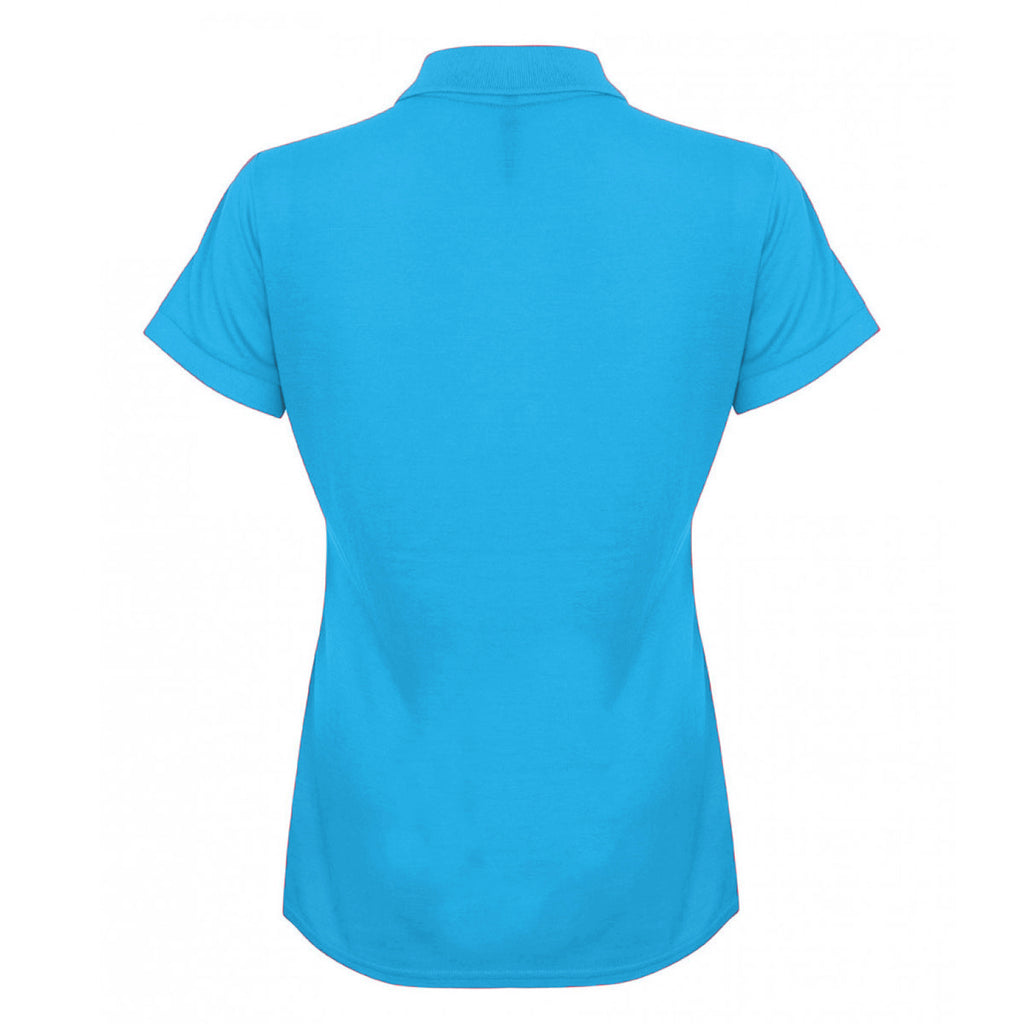 Henbury Women's Sapphire Modern Fit Cotton Pique Polo Shirt
