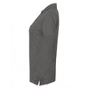 Henbury Women's Steel Grey Modern Fit Cotton Pique Polo Shirt