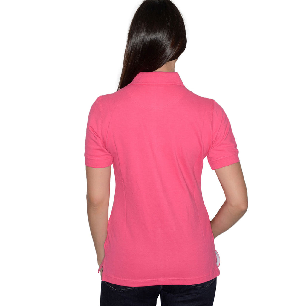 Henbury Women's Fuchsia Classic Cotton Pique Polo Shirt