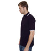 Henbury Men's Navy/White Contrast Double Tipped Cotton Pique Polo Shirt