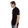 Henbury Men's Black Stretch Cotton Pique Polo Shirt