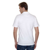 Henbury Men's White Stretch Cotton Pique Polo Shirt