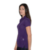 Henbury Women's Purple Stretch Cotton Pique Polo Shirt