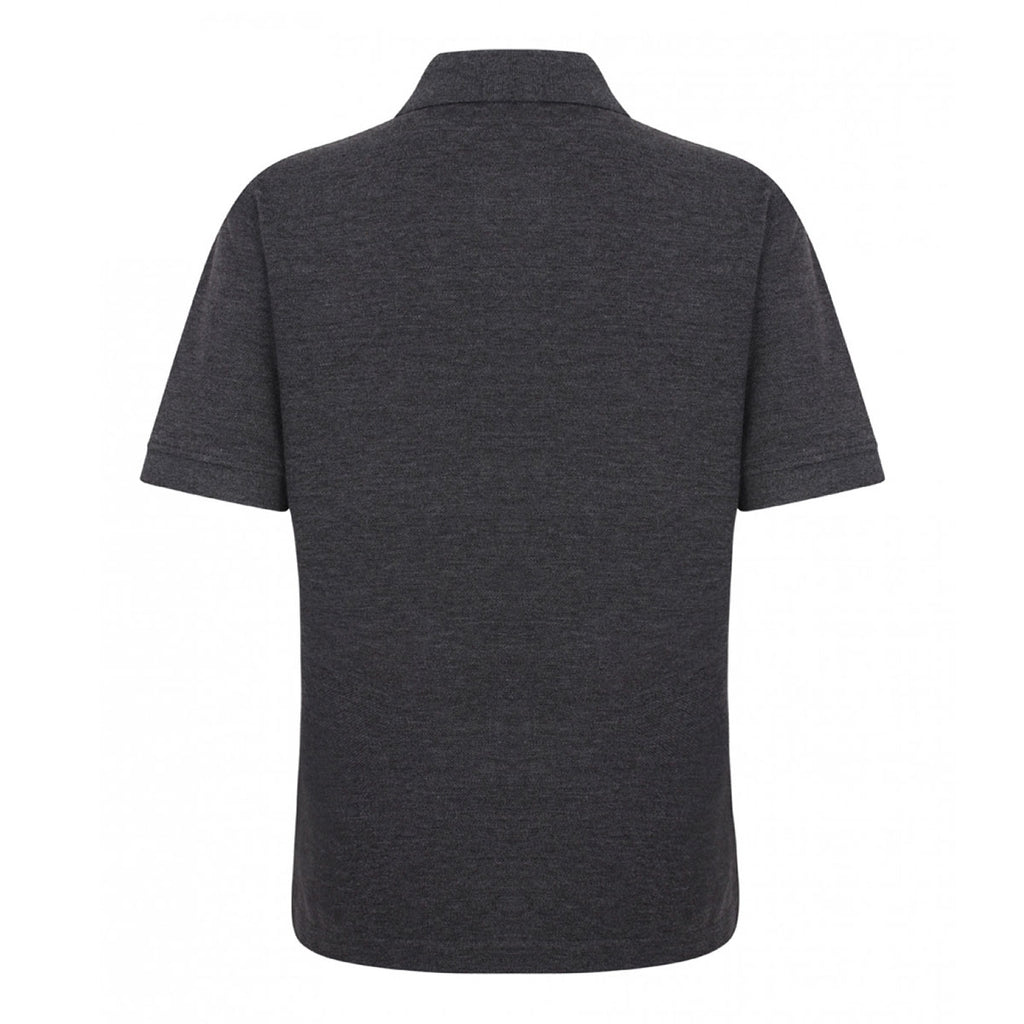 Henbury Women's Charcoal Poly/Cotton Pique Polo Shirt
