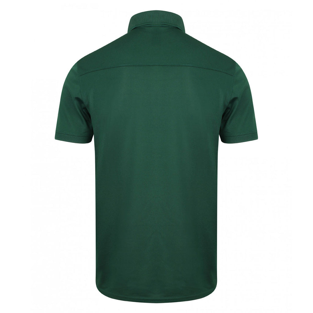 Henbury Men's Bottle Stretch Microfine Pique Polo Shirt