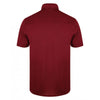 Henbury Men's Burgundy Stretch Microfine Pique Polo Shirt