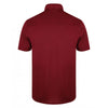 Henbury Men's Burgundy Stretch Microfine Pique Polo Shirt