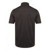 Henbury Men's Dark Grey Stretch Microfine Pique Polo Shirt