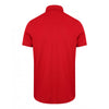 Henbury Men's Red Stretch Microfine Pique Polo Shirt