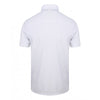 Henbury Men's White Stretch Microfine Pique Polo Shirt