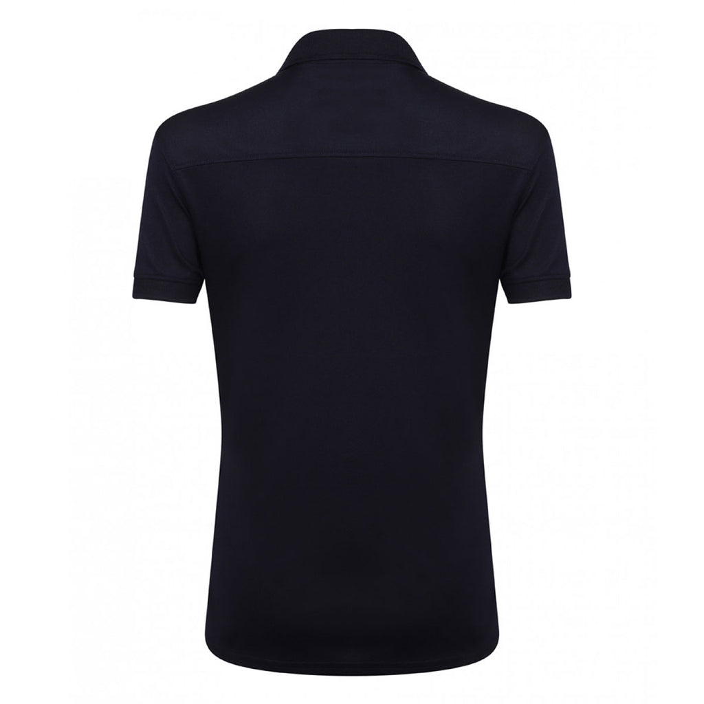 Henbury Women's Oxford Navy Stretch Microfine Pique Polo Shirt