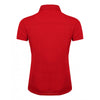 Henbury Women's Red Stretch Microfine Pique Polo Shirt