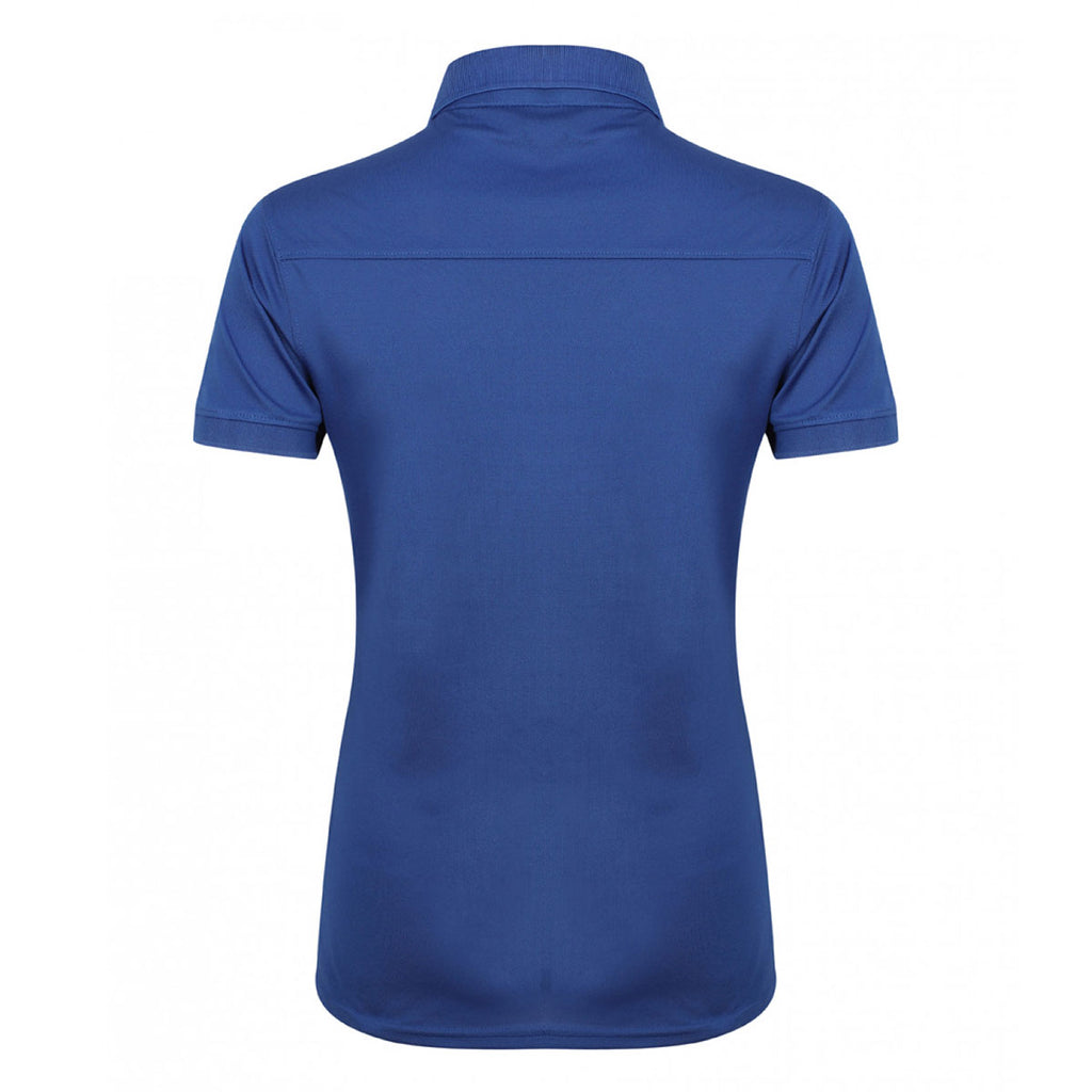 Henbury Women's Royal Stretch Microfine Pique Polo Shirt