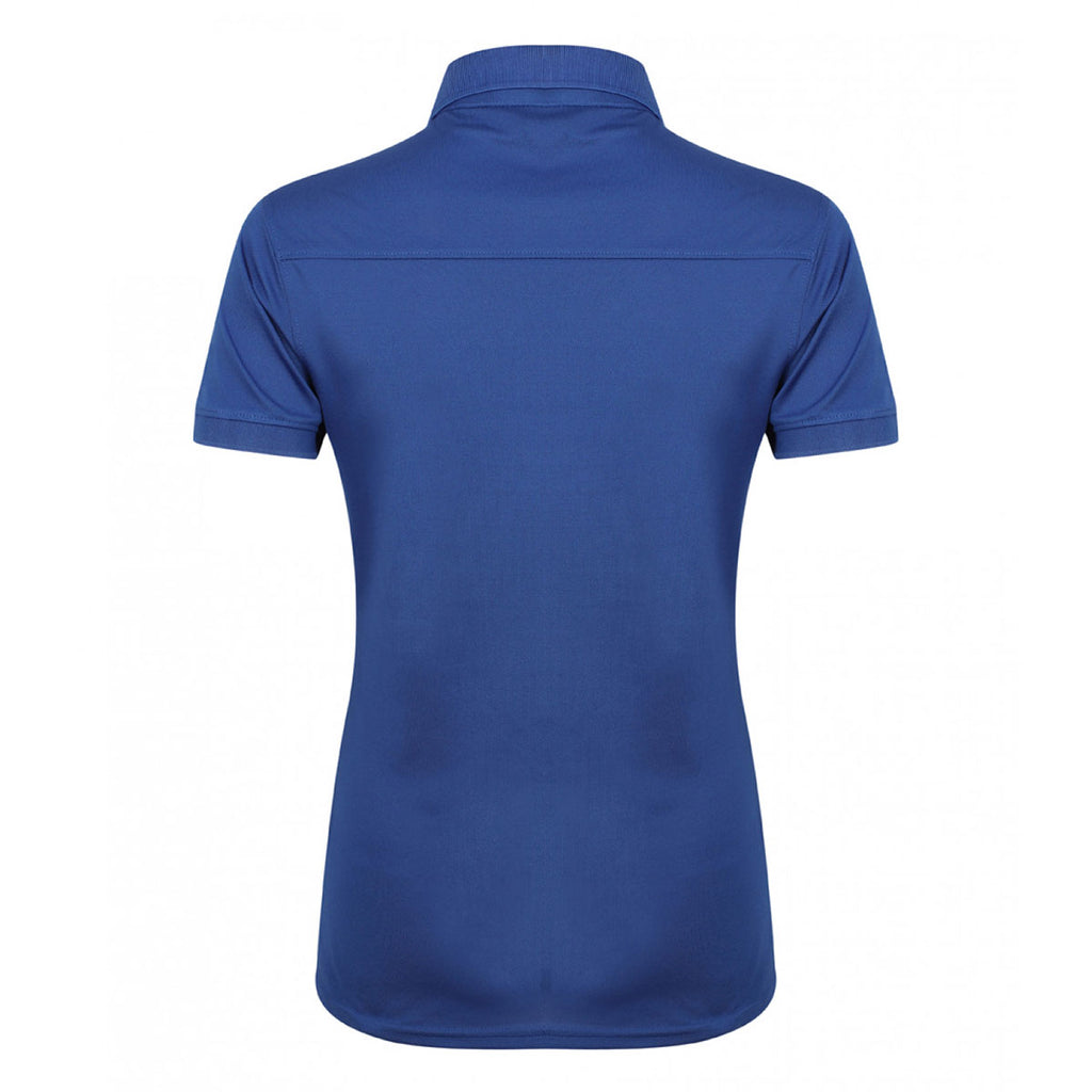 Henbury Women's Royal Stretch Microfine Pique Polo Shirt