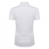 Henbury Women's White Stretch Microfine Pique Polo Shirt