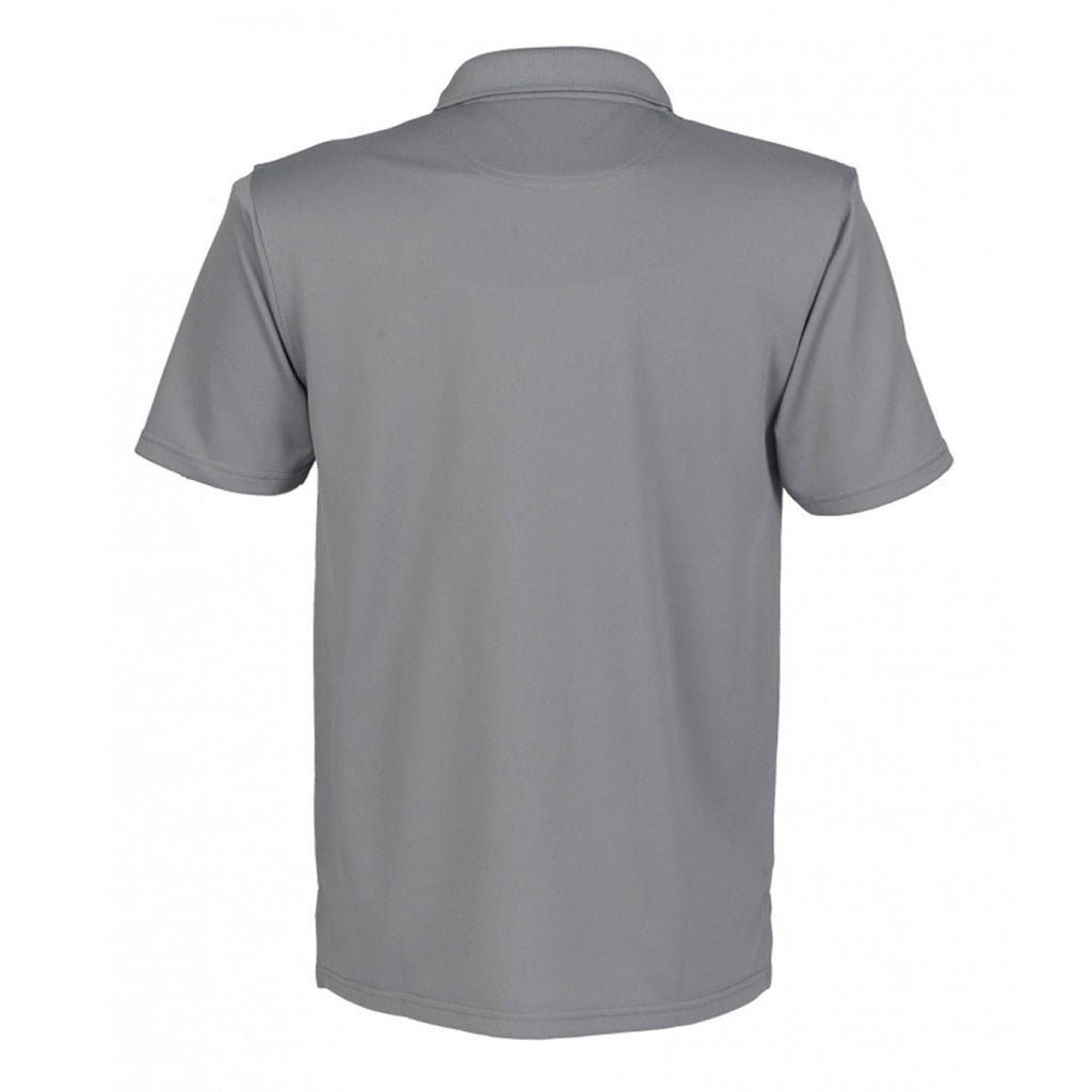 Henbury Men's Charcoal Coolplus Wicking Pique Polo Shirt