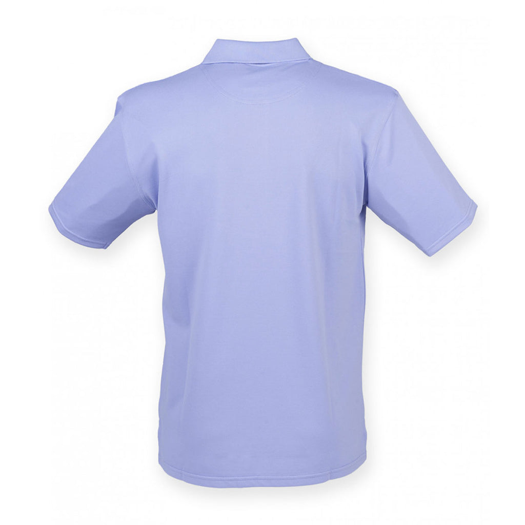 Henbury Men's Lavender Coolplus Wicking Pique Polo Shirt