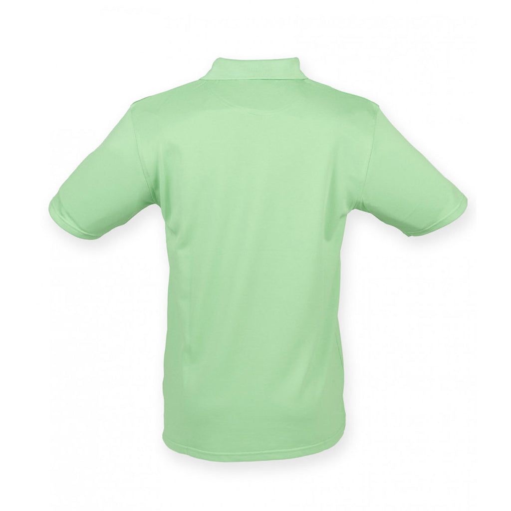 Henbury Men's Lime Coolplus Wicking Pique Polo Shirt