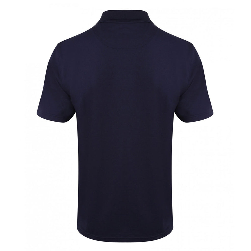 Henbury Men's Oxford Navy Coolplus Wicking Pique Polo Shirt