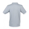 Henbury Men's Silver Coolplus Wicking Pique Polo Shirt