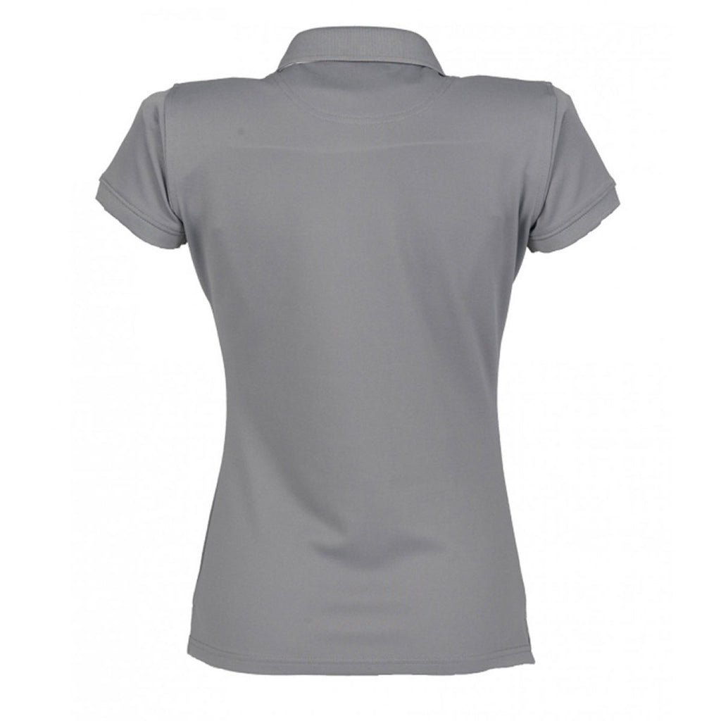 Henbury Women's Charcoal Coolplus Wicking Pique Polo Shirt