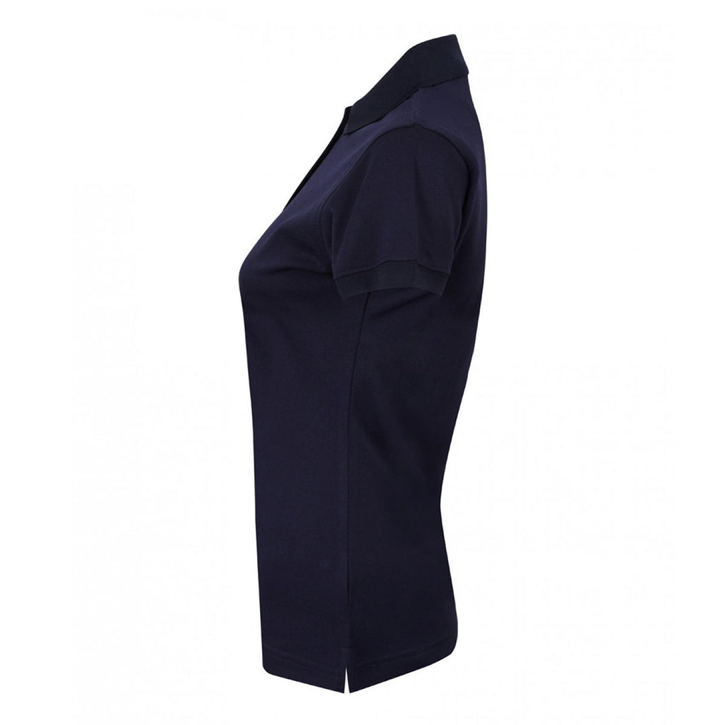 Henbury Women's Oxford Navy Coolplus Wicking Pique Polo Shirt