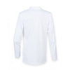 Henbury Men's White Long Sleeve Coolplus Pique Polo Shirt