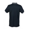 Henbury Men's Navy/White Coolplus Tipped Polo Shirt