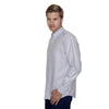 Henbury Men's Light Grey Long Sleeve Classic Oxford Shirt