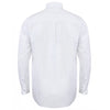Henbury Men's White Modern Long Sleeve Classic Fit Oxford Shirt