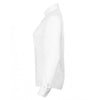 Henbury Women's White Modern Long Sleeve Regular Fit Oxford Shirt