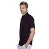 Henbury Men's Black Short Sleeve Classic Oxford Shirt
