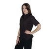 Henbury Women's Black Short Sleeve Classic Oxford Shirt