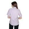 Henbury Women's Lilac Short Sleeve Classic Oxford Shirt