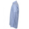 Henbury Men's Blue Modern Short Sleeve Regular Fit Oxford Shirt