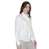 Henbury Women's White Long Sleeve Pinpoint Oxford Shirt