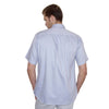 Henbury Men's Light Blue Short Sleeve Pinpoint Oxford Shirt