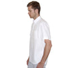 Henbury Men's White Short Sleeve Pinpoint Oxford Shirt