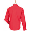 Henbury Men's Classic Red Long Sleeve Wicking Shirt