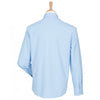 Henbury Men's Light Blue Long Sleeve Wicking Shirt