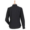 Henbury Women's Black Long Sleeve Wicking Shirt