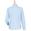 Henbury Women's Light Blue Long Sleeve Wicking Shirt