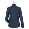 Henbury Women's Navy Long Sleeve Wicking Shirt