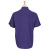Henbury Men's Purple Short Sleeve Wicking Shirt