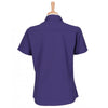 Henbury Women's Purple Short Sleeve Wicking Shirt