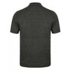 Henbury Men's Grey Mart Knitted Short Sleeve Polo Shirt
