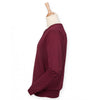 Henbury Men's Burgundy Lightweight Cotton Acrylic V Neck Sweater